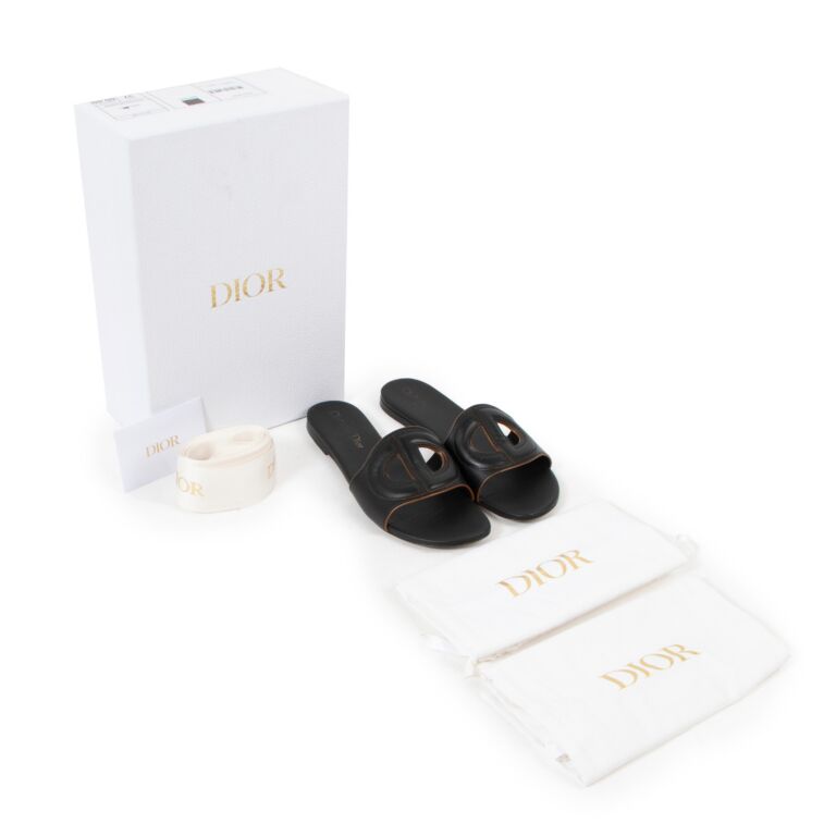 Dior discount slippers black