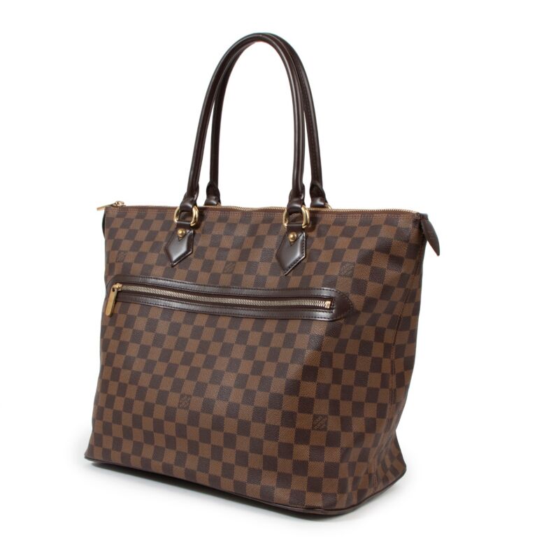 Authentic Louis Vuitton Damier Azur Saleya GM Shoulder Tote Bag