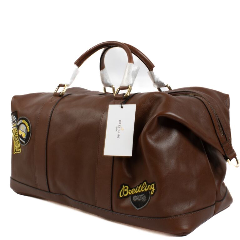Breitling Brown Weekender Bag ○ Labellov ○ Buy and Sell