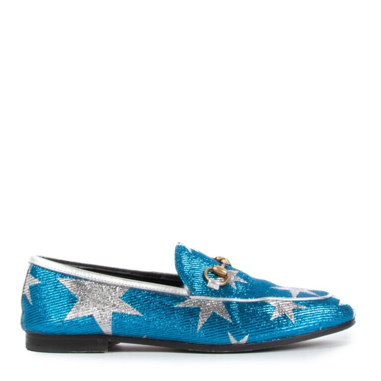Gucci jordaan loafer blue hot sale