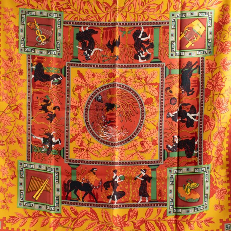 Hermès Carré 90 Musique Des Dieux Silk Scarf ○ Labellov ○ Buy