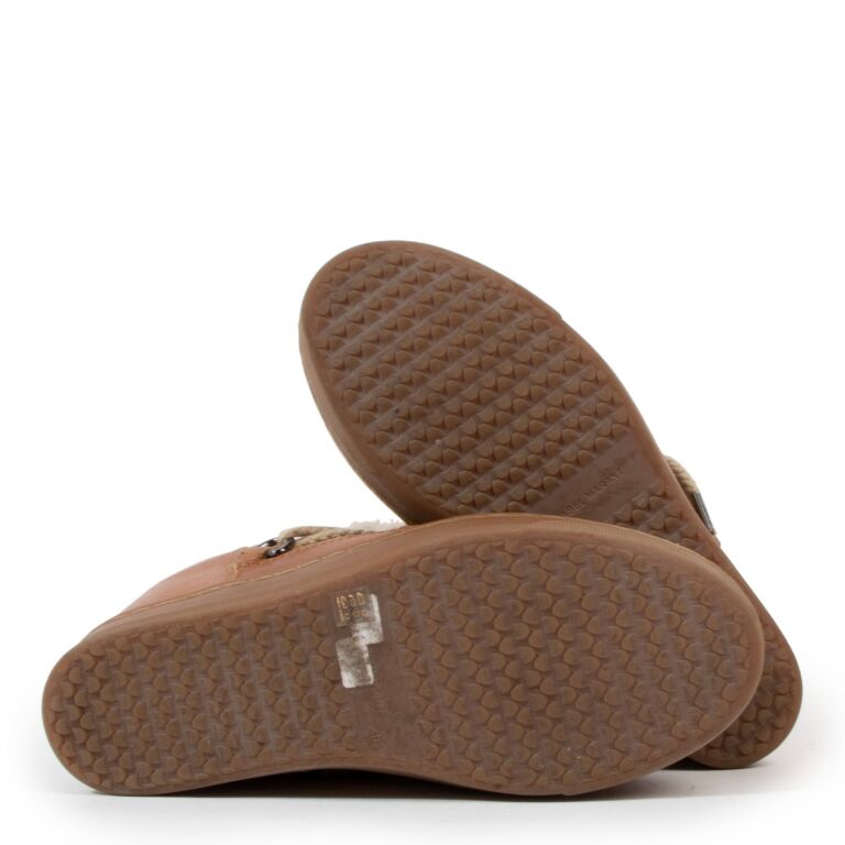 Isabel Marant Camel Calf Leather Nowles Snowboots - Size 36