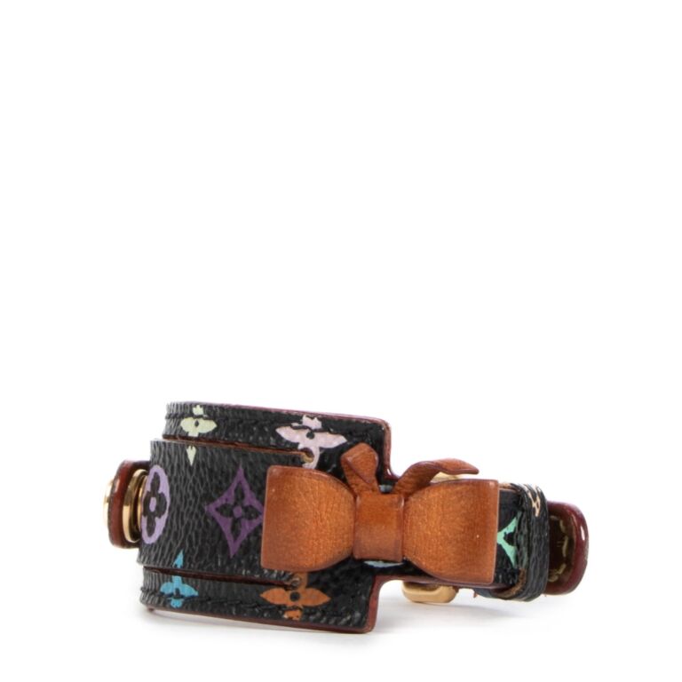 Monogram leather bracelet Louis Vuitton Multicolour in Leather