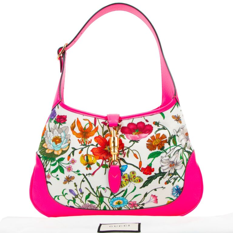 Gucci Small Jackie Pink Floral Shoulder Bag Labellov Buy and