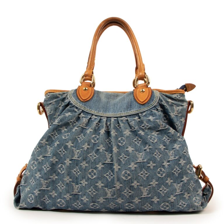 Louis Vuitton Neo Cabby GM Monogram Denim Bag ○ Labellov Louis Vuitton Neo Cabby GM Monogram Denim Bag ○ Labellov