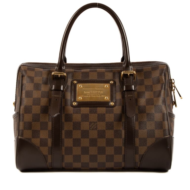 How to Spot Authentic LOUIS VUITTON Damier Ebene Berkeley Satchel Handbag 