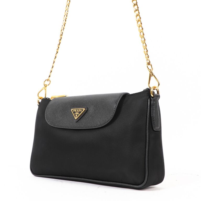 Prada nylon saffiano crossbody top