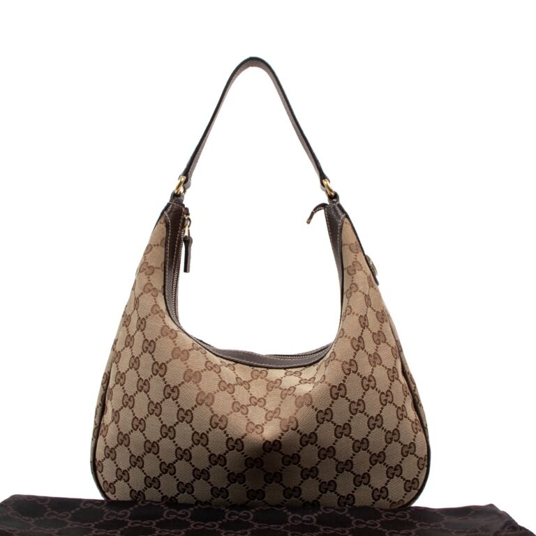 Gucci Charmy GG Canvas Hobo Bag ○ Labellov ○ Buy and Sell Authentic Luxury