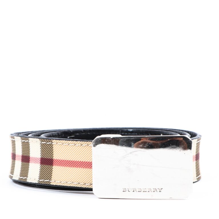 Burberry House Check Belt Size IT 40 Labellov Buy and Sell
