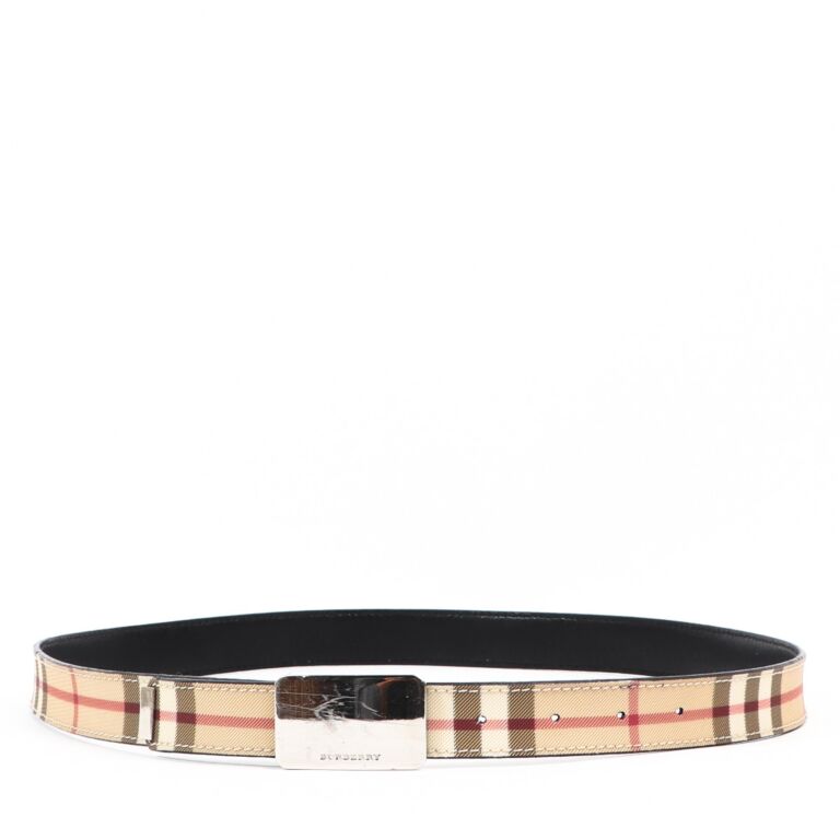 Burberry House Check Belt Size IT 40 Labellov Buy and Sell