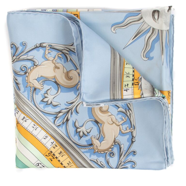 【良好品】 Hermès Dies et Hore Silk 90 Scarf ○ Labellov ○ Buy and 小物