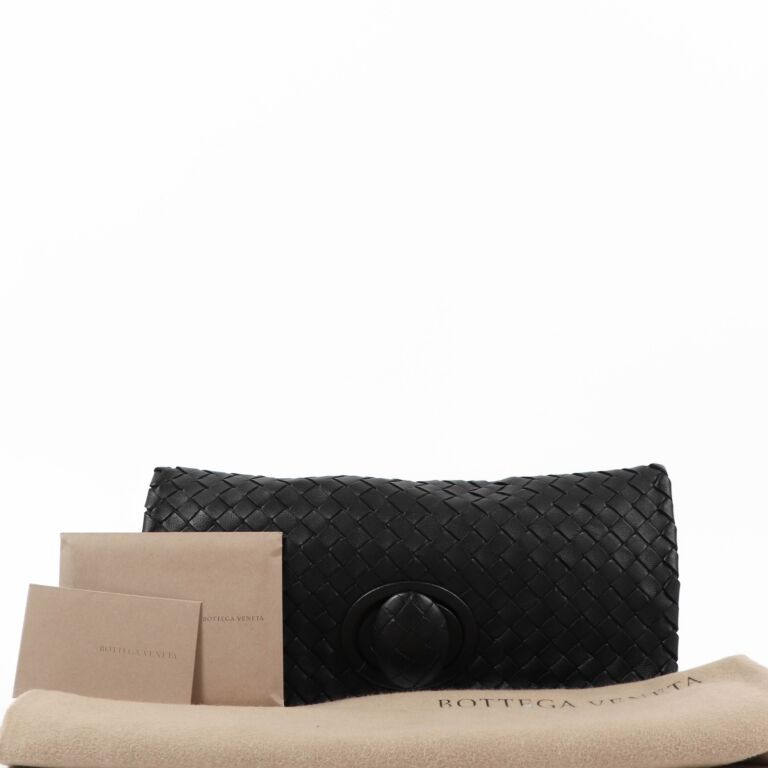 Black Bottega Veneta Intrecciato Clutch Bag – Designer Revival