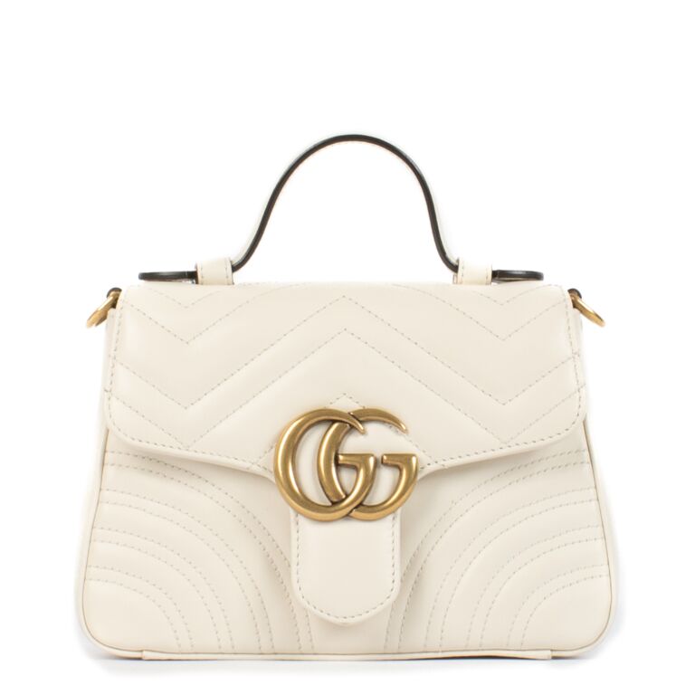 レビュー高評価商品 Gucci White GG Marmont Top Handle Bag ○ Labellov ○ Buy and 小物