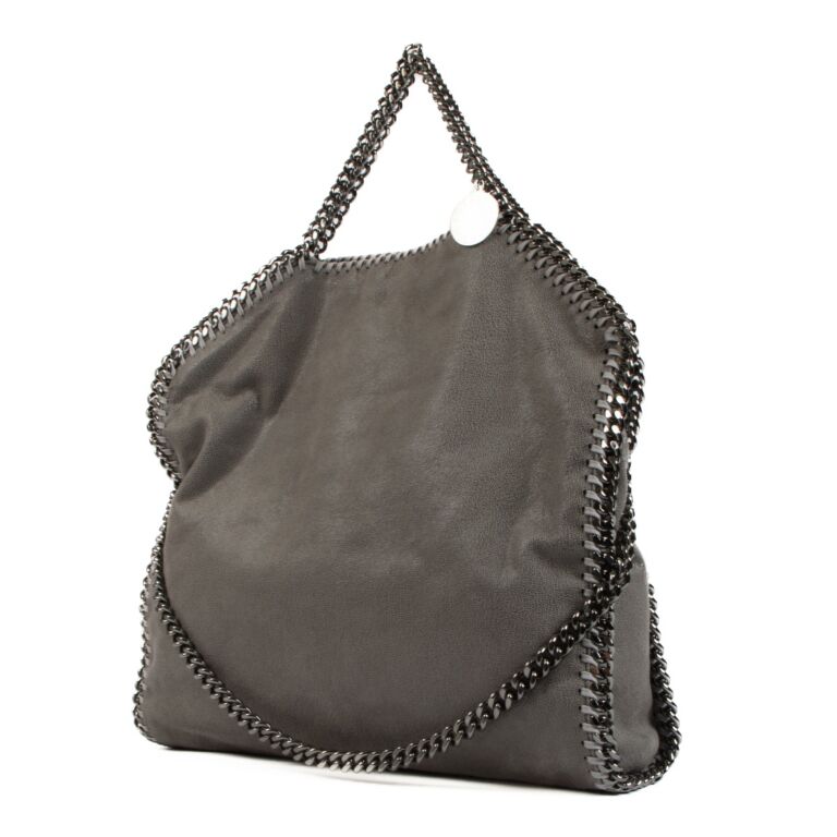 Stella McCartney Grey Falabella Fold-Over Tote Bag ○ Labellov