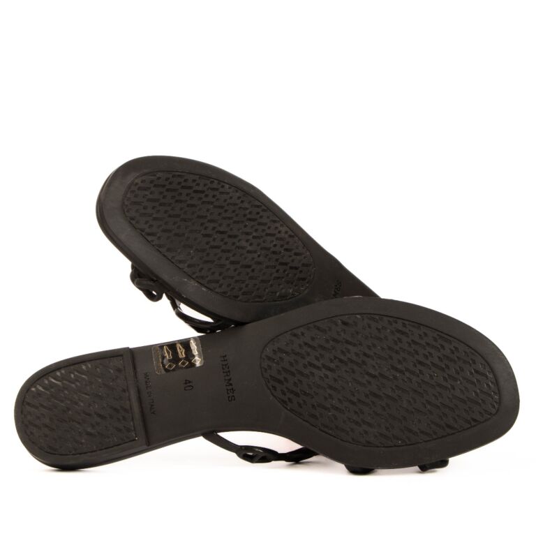 Hermes Rubber Chaine d Ancre Rivage Sandals size 40 Labellov Buy and Sell Authentic Luxury