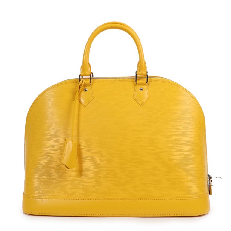 Louis Vuitton Epi Alma GM - Yellow Handle Bags, Handbags