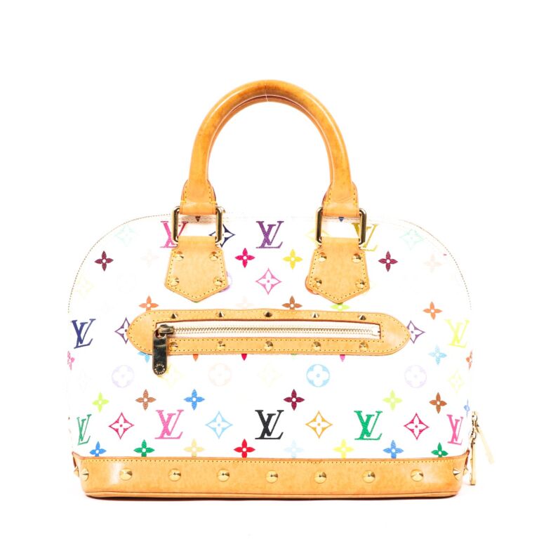 Louis Vuitton x Takashi Murakami Alma Monogram PM White Multicolor