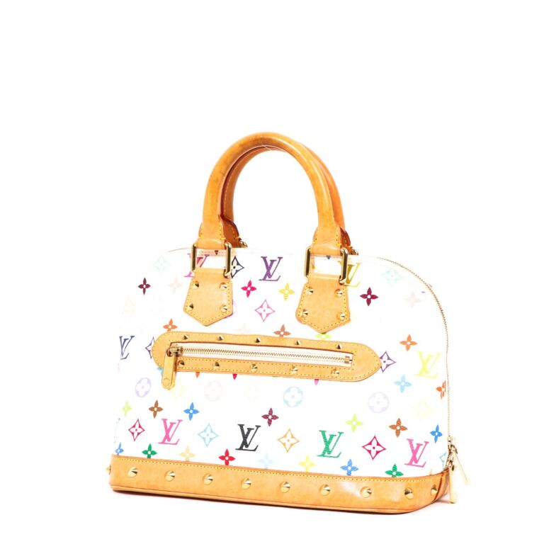 Louis Vuitton White Multicolor Murakami Alma Louis Vuitton