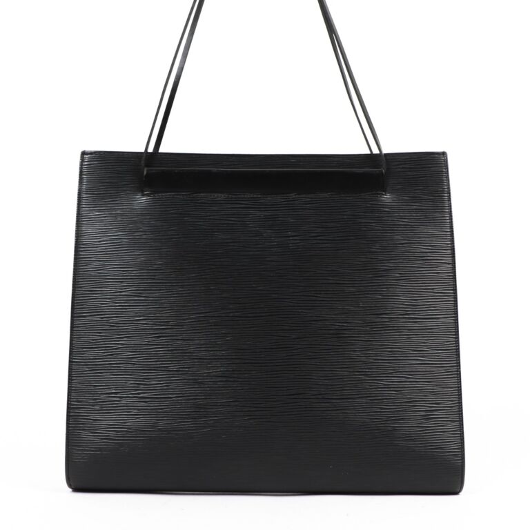 Louis Vuitton Neverfull Tote MM Black Leather Epi for sale online  eBay
