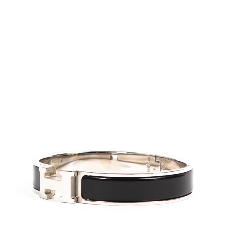 Herm s Black Clic H Bracelet Size GM Labellov Buy and Sell