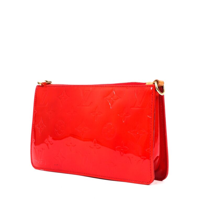 Louis Vuitton Red Monogram Vernis Lexington Pochette