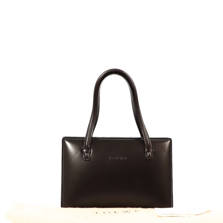LOEWE 超美品 ロエベ アナグラム レザー グローブ 手袋 メンズ