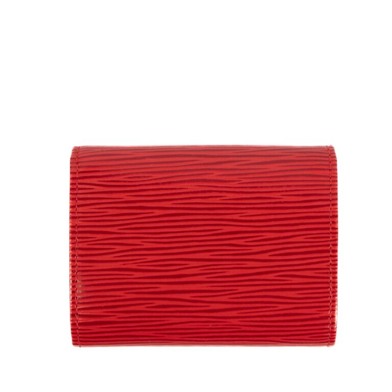 Louis Vuitton Red Epi Leather Coin Wallet ○ Labellov ○ Buy