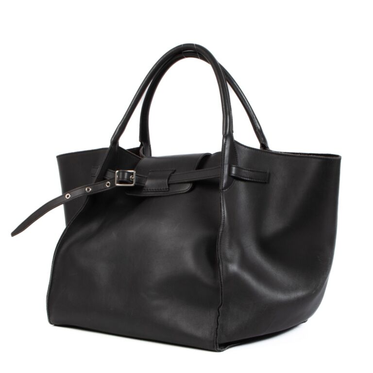 Celine Dark Grey Smooth Leather Big Bag Labellov Buy and