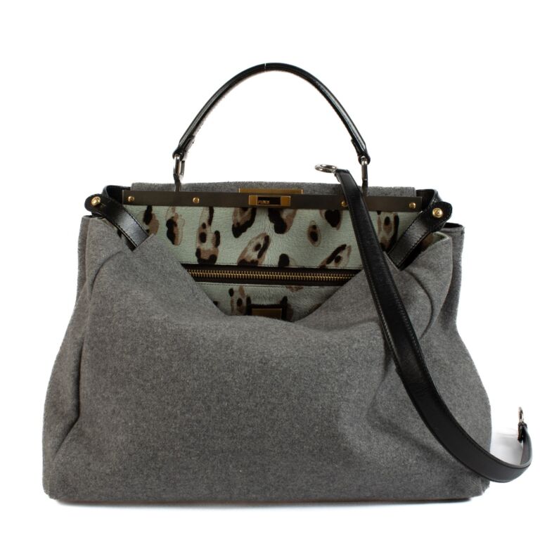 Fendi peekaboo gray online