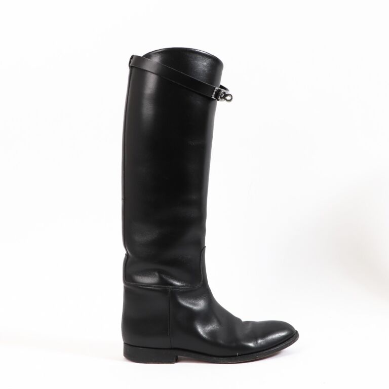 Hermes Black Jumping Boots Size 37 Labellov Buy and Sell