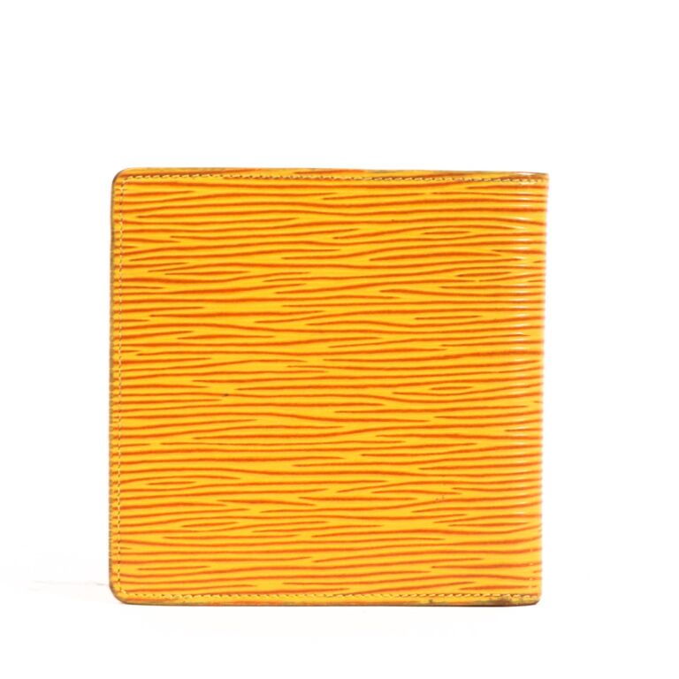 Louis Vuitton Macro Tassil Yellow Epi Leather Wallet Labellov