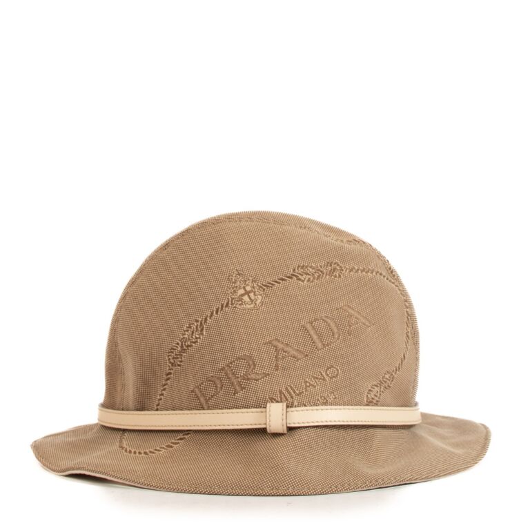 Prada canvas bucket hat hot sale