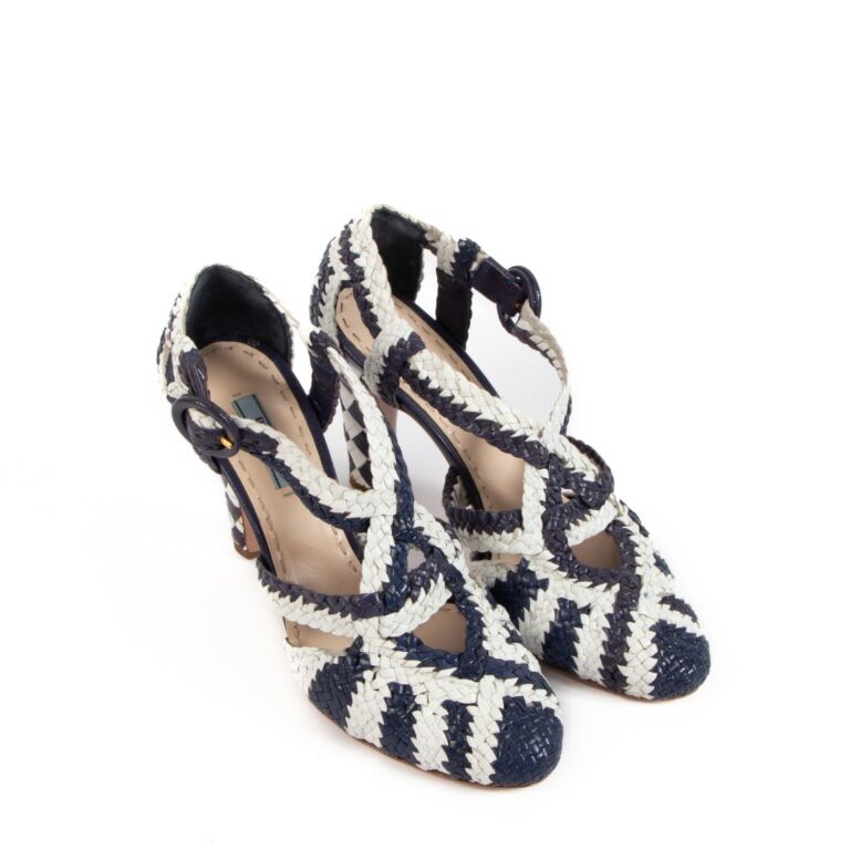 Prada Spring/Summer 2011 Braided Leather Heels - Size 36,5