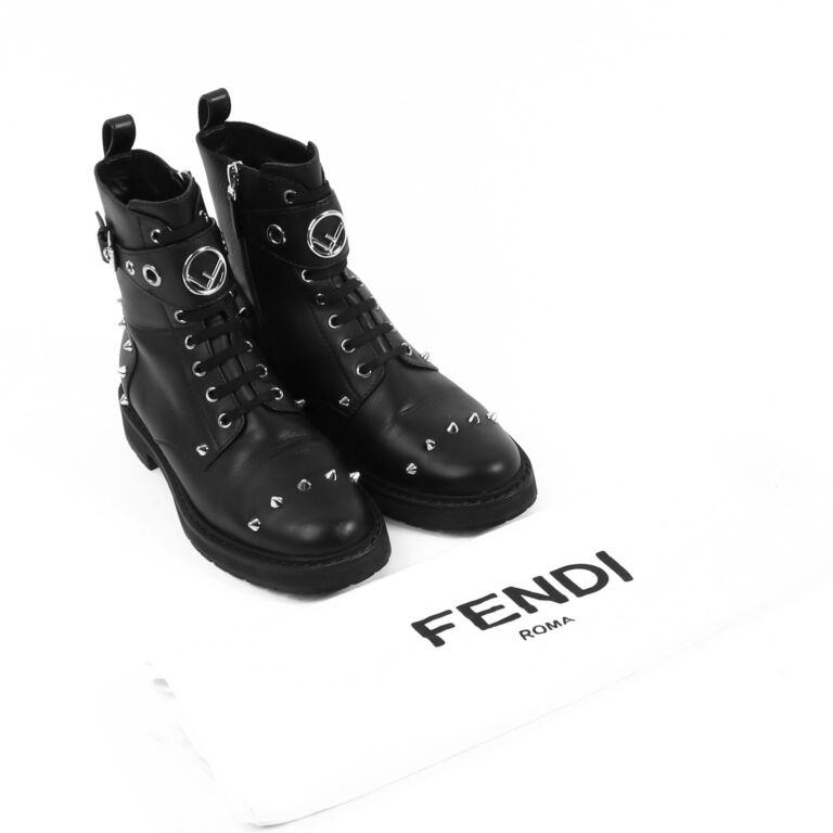 Fendi combat boots sale sales