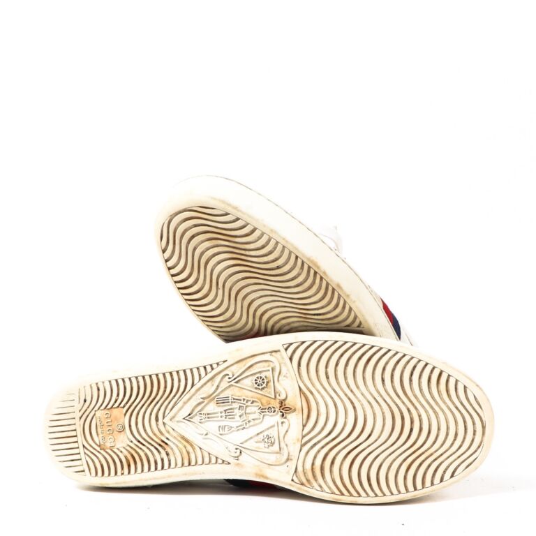 Gucci white bee hotsell