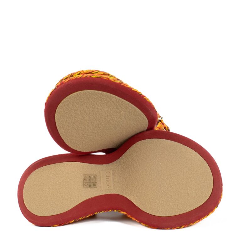 Chloé Orange Meril Sandals - size 37 ○ Labellov ○ Buy and