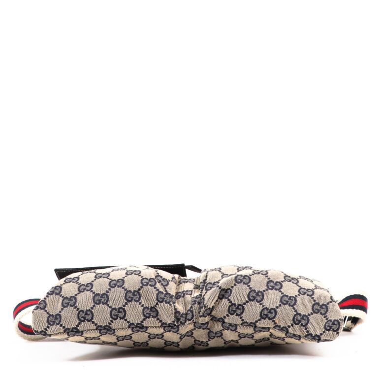 Gucci Blue GG Canvas Belt Bag ○ Labellov ○ Buy and Sell