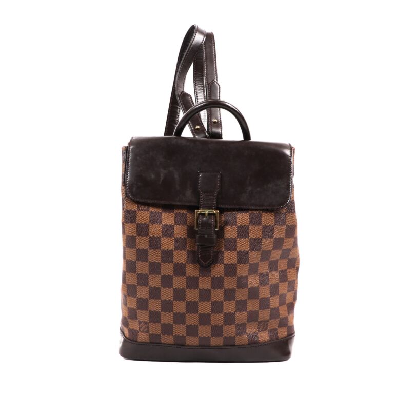 LOUIS VUITTON Damier Ebene Soho Backpack 18207