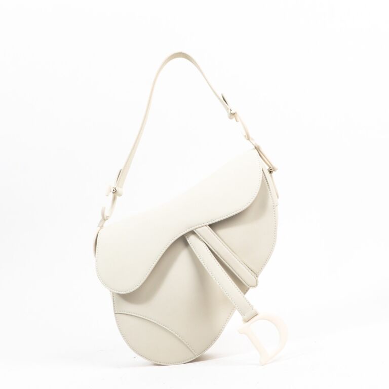 Christian dior 2025 saddle bag white