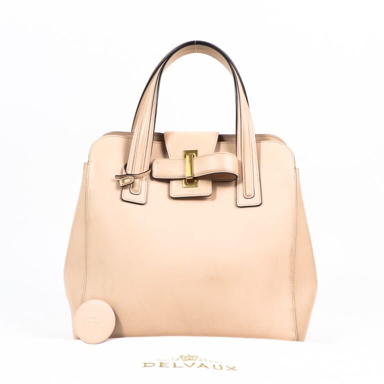 高感度ショップで2023年売れたブランド Delvaux Simplissime Tote PM Nude Tote Bag ○ Labellov ○ Buy バッグ
