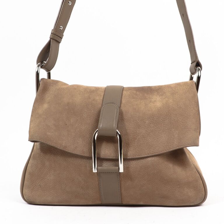 Delvaux Givry Suede Bag - Brown Crossbody Bags, Handbags