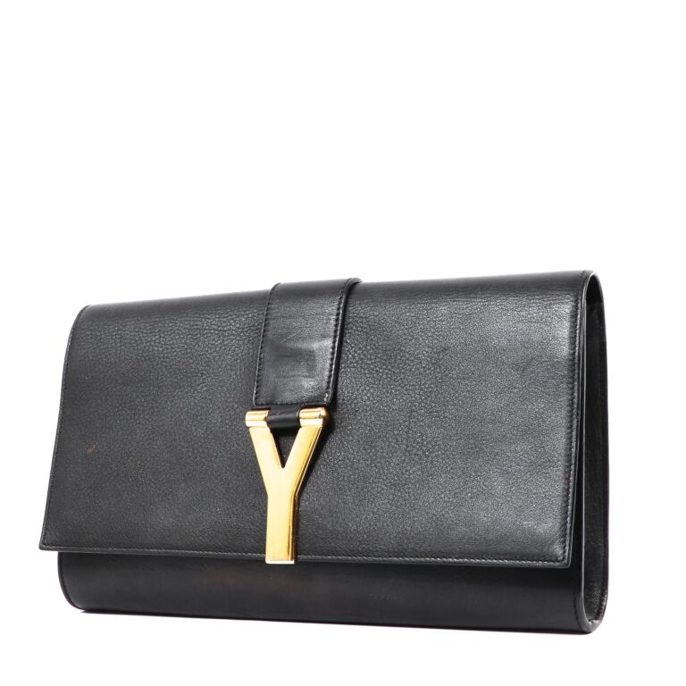 Yves saint online laurent black clutch