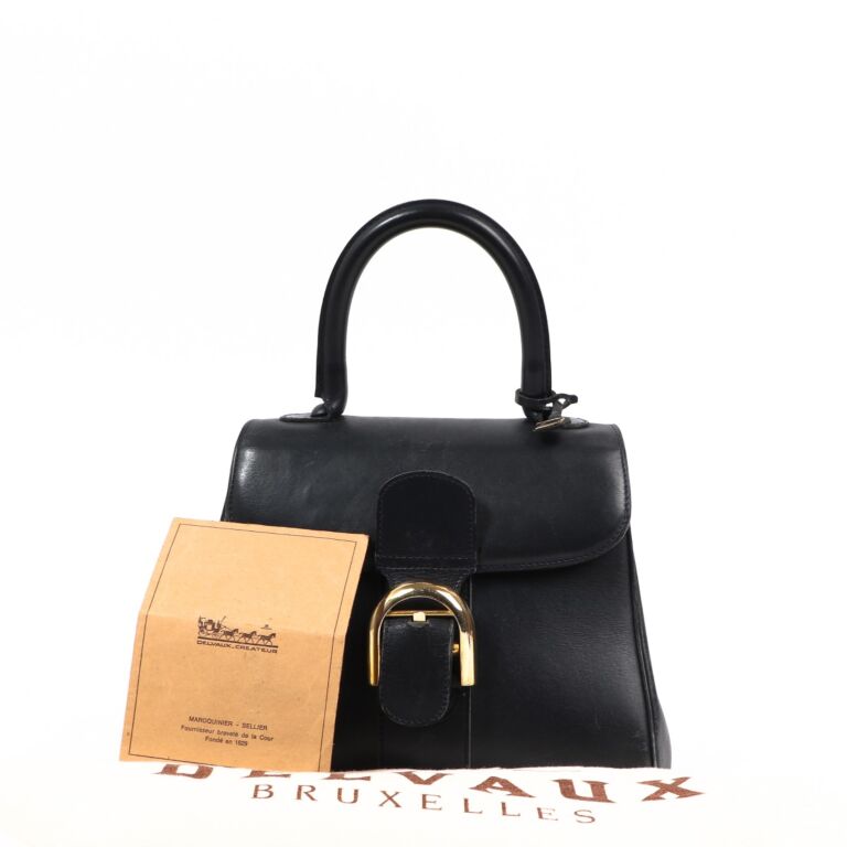 Delvaux Tempête MM Vintage Black Box Calf ○ Labellov ○ Buy and Sell  Authentic Luxury