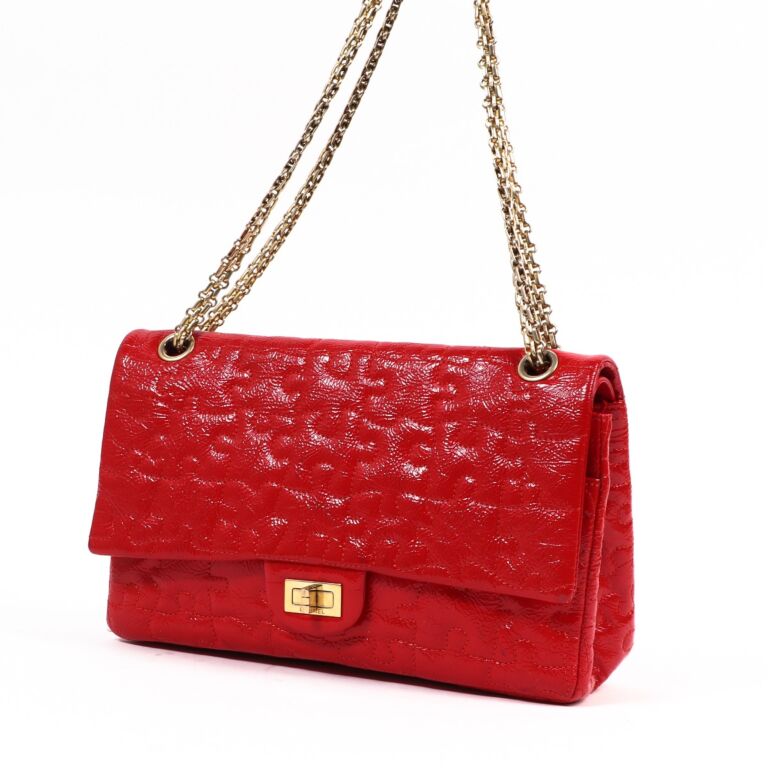 Chanel Red Puzzle Patent Leather Reissue Large 2.55 Bag ○ Labellov ○ Buy  and Sell Authentic Luxury