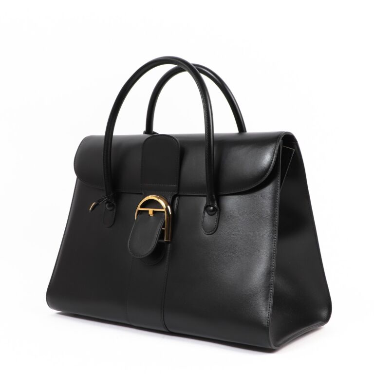 Delvaux Brillant Double Poignée Black Box Calf ○ Labellov