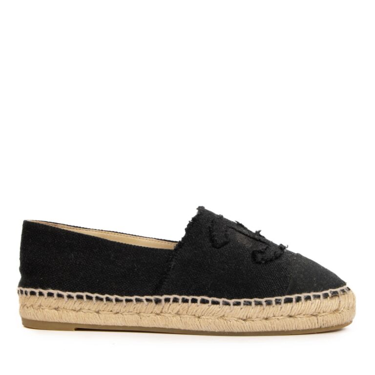 Chanel Black Espadrilles size 38 Labellov Buy and Sell Authentic Luxury