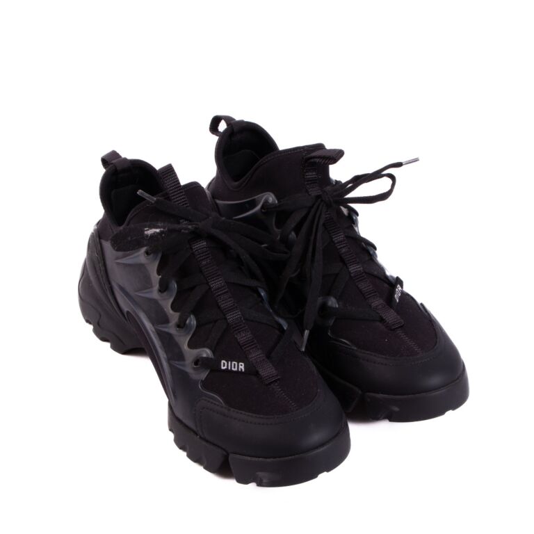 Christian Dior ブラックスニーカー size 38 Christian Dior Black D-Connect Sneakers - size 38