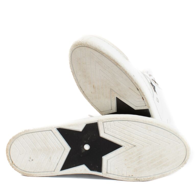 Christian Dior SPORTS ホワイトコート M Christian Dior White Calfskin and Suede Star Sneakers - size
