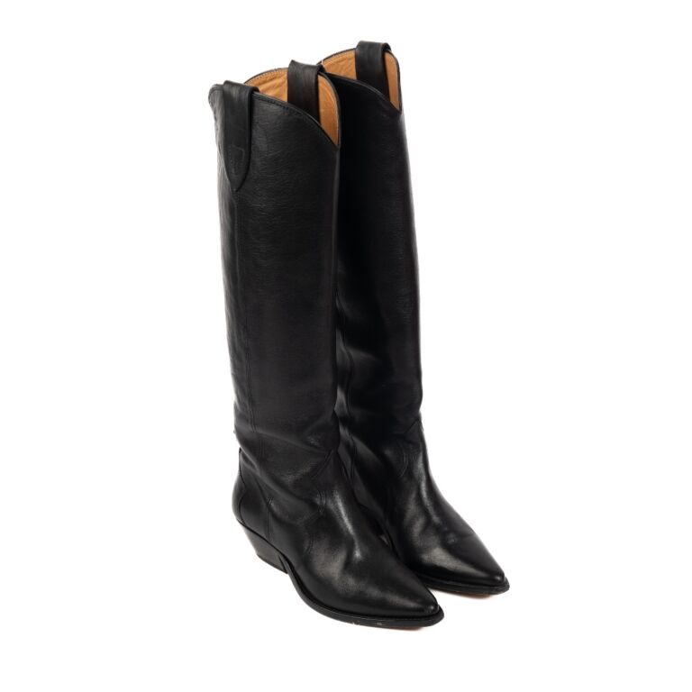 Isabel Marant Black Cowboy Boots size 38 Labellov Buy and Sell Authentic Luxury