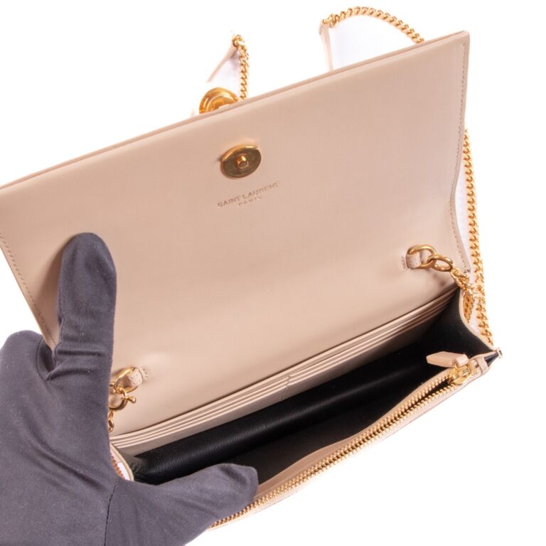 Saint laurent kate sales tassel chain wallet